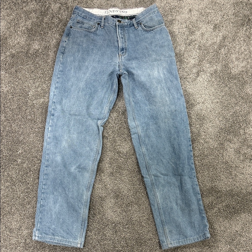 Lands' End Plaid Relaxed Fit Pants